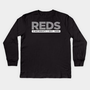 Reds #2 Kids Long Sleeve T-Shirt